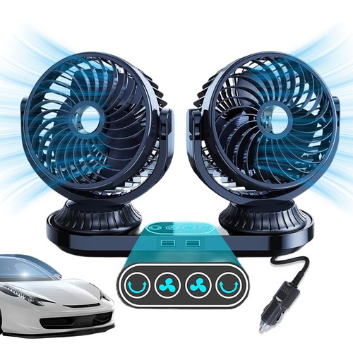 Auto doppellüfter 12v 24v usb - 12v-24v,