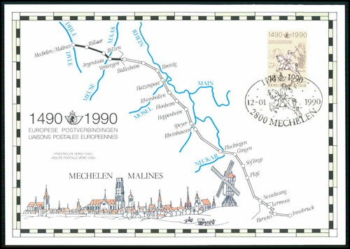 Belgien 500 jahre post 1990 - jahre,