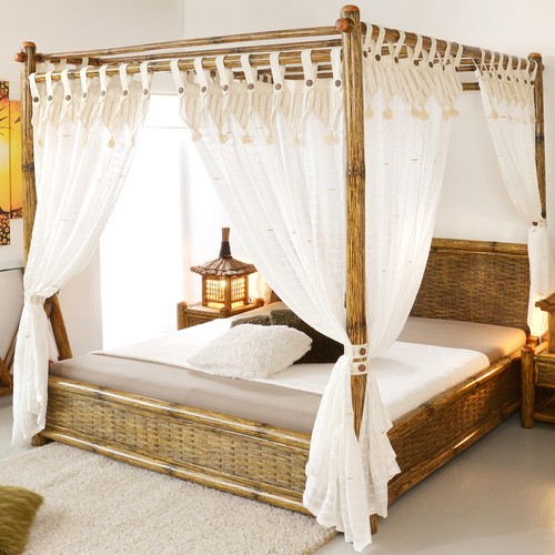 Himmelbett 180x220 tioman aus - himmelbett,