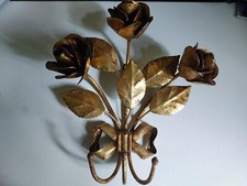 60er Jahre Rosen 3er Wandhaken