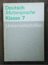 Schulbuch DDR - Unterrichtshilfen - Deutsch Muttersprache Klasse 7 - 1986