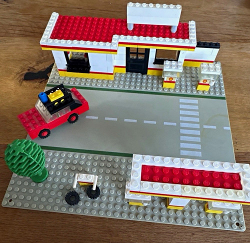 Vintage lego tankstelle shell - tankstelle,