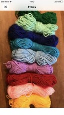 Wolle Wollreste Regenbogen❣️ Bastel Paket Weben KITA SCHULE Häkeln KiDS ⛔️ ??