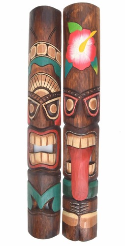 Wandmasken tiki 100cm - 100cm, 2