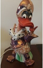 Walt Disney Lampe Vintage Porzellan Donald Duck