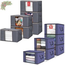 90L Aufbewahrungstasche, Aufbewahrungsbox mit Deckel, Kleiderschrank Organizer