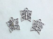 10x Anhänger Schmetterling 15x12mm Charms Metall Perlen Schmuck Deko Basteln