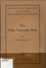 Das Halle-Neumarkter Recht
