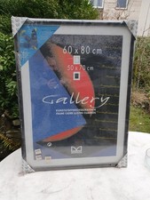 Bilderrahmen Fotorahmen Poster Rahmen Schwarz-Silber GALLANT 10x15 bis 80x100