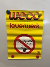 Weco Feuerwerk Werbeposter Plakat Rarität 90er Jahre Ladenfund