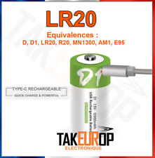 Batterien Batterien Batterien D (LR20) 1,5V Wiederaufladbar Hohe Kapazität 12000 mWh Set 2 4 6