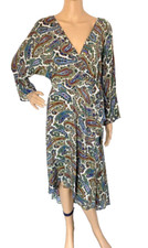 Diane von Furstenberg Seidenkleid Wickelkleid Gr. S