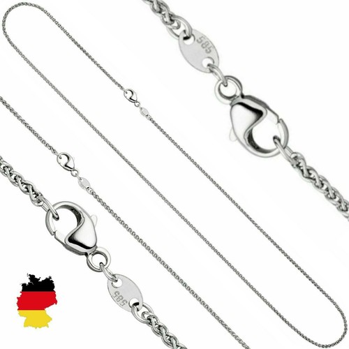 Zopfkette 585 echt weißgold - 585,