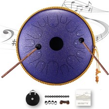 Kupferstahl Zungentrommel 14 Zoll 14 Töne Handpan Set für spirituelle Praktiken