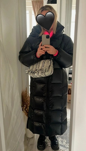 Oversized maxi daunen mantel - oversized,