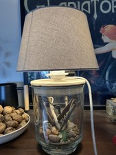 Lampe Stehlampe Bernstein Holz