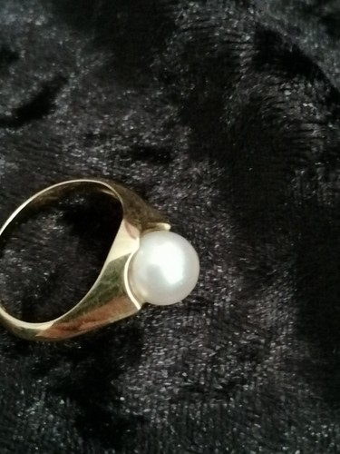 Damenring perle 585er - perle,, gr