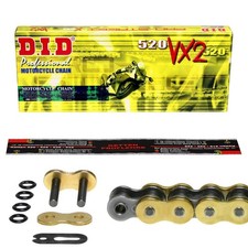 DID Kette GOLD extra verstärkt Honda CRM 125 R, 90-99 (JD10) CLIPschloß