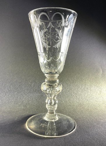 Pokal barock glas - pokal,, mit