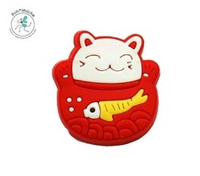 Anstecker Katze Fisch Glück Anime Kawaii Talisman Glücksbringer Geschenkidee