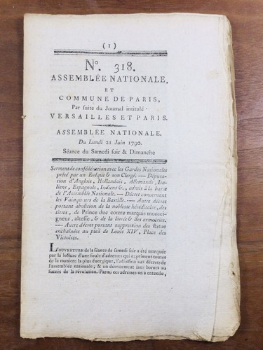 Abschaffung des adels - des, 1790