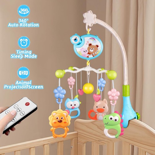 Mobile babybett mit - babybett, musik