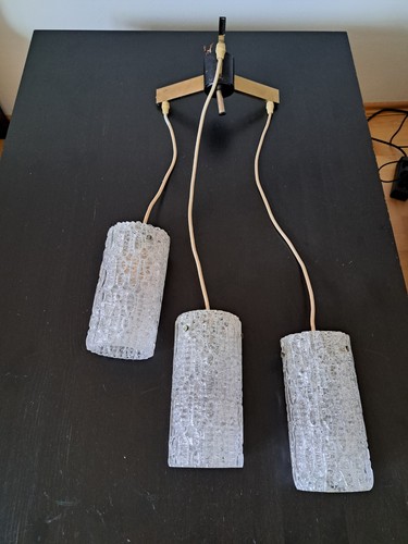 Vintage eisglas deckenlampe - vintage,