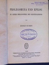 Prolegomena und Epilog zu