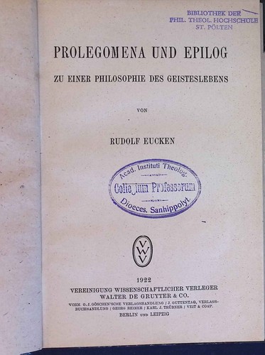Prolegomena und epilog - epilog, zu