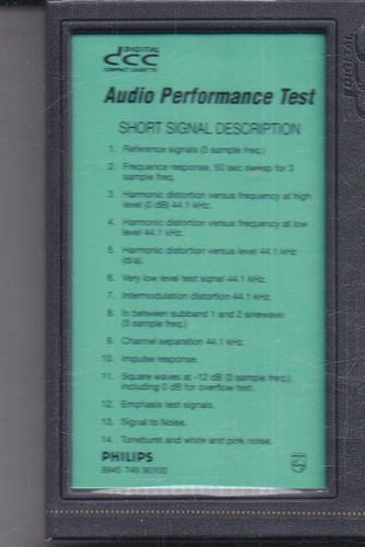 Audio performance test philips - audio,