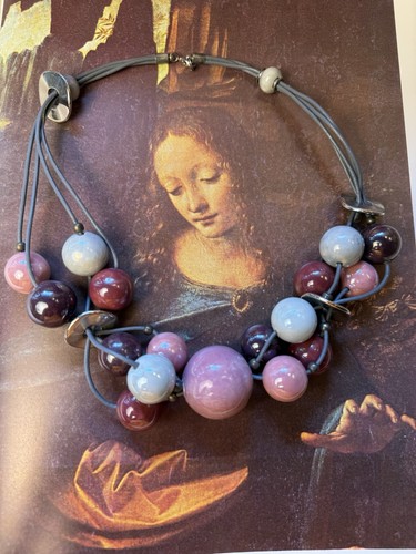Kette collier keramik - kette,
