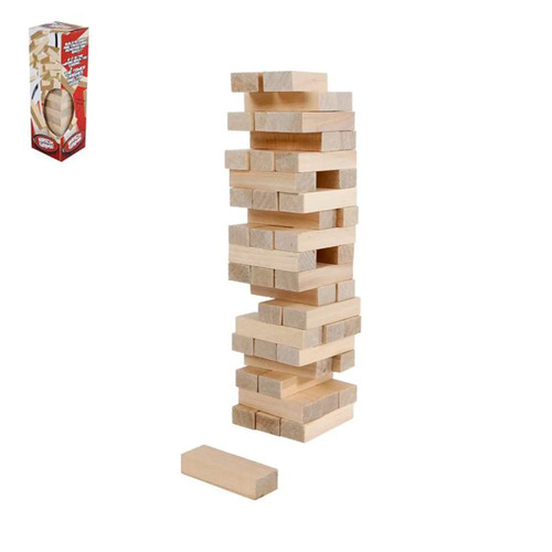 Wackelturm aus holz teile - wackelturm,