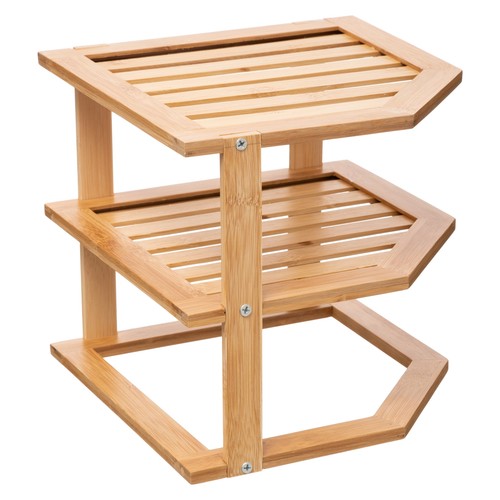 Standregal eckregal bambus - standregal,
