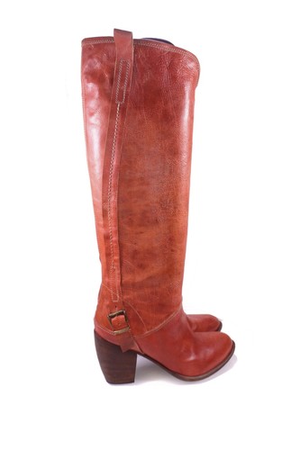 Moma damen leder stiefel high - stiefel,