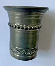 alter kleiner Zinnbecher oder Zinkbecher : 95 % -Zinn?