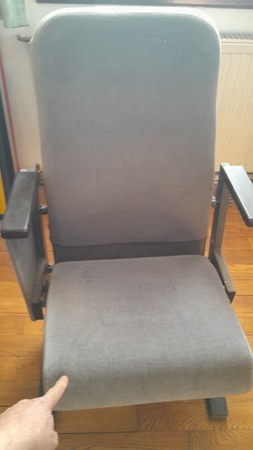 Kinosessel grau gepolstert - , aus