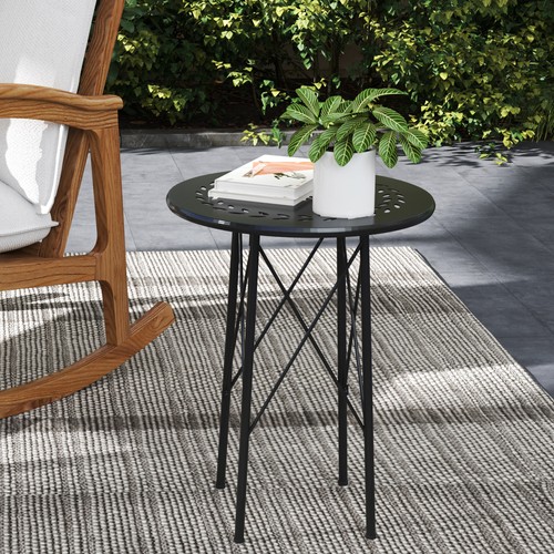 Outsunny gartentisch ø40 - gartentisch,