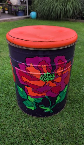 Sitztonne flowerpower 60er - sitztonne,
