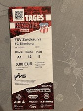 Sammlerticket FSV Zwickau vs