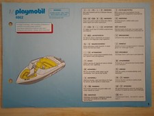 Playmobil Bauanleitung 4862 Motorboot , A 5 , 4 Seiten