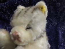 Alte Steif Katze-schlafende Katze-mit Knopf-25cm