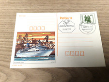 Ganzsache -  Postkarte   1990 - MS Arkona Rostock  28.08.1990 Erstausgabestempel