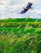 Ölgemälde Natur Wiesen