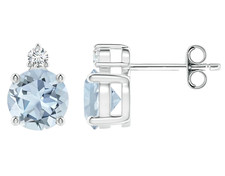 14k Solid Gold Aquamarin &