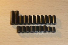 Sortiment (20 Stck.) Abstandshalter Distanzhülsen Kunststoff,  schwarz, M3