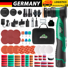 Exzenter Poliermaschine Akku Mini Polierer Auto mit 2x Batterie Schleifmaschine
