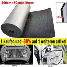 10mm Auto Schaumstoff Schalldämmung 200x50cm Dämmmatte,Isolierung Selbstklebend/