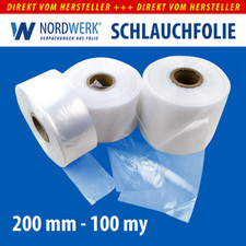LDPE Schlauchfolie 200mm x 0,1