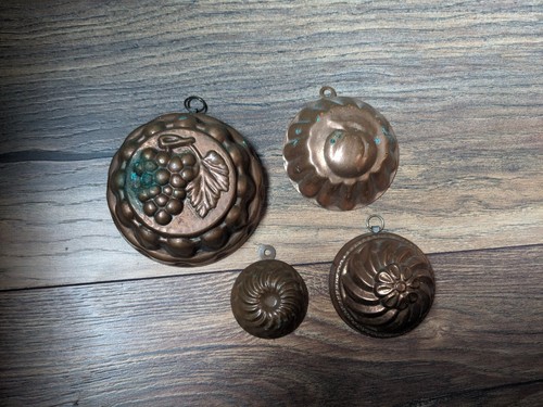 Vintage puddingform 4er set - vintage,