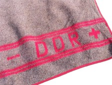 DDR DRK Wolldecke Vintage 70er 80er Wollfilz Decke braun Sammler Picknickdecke